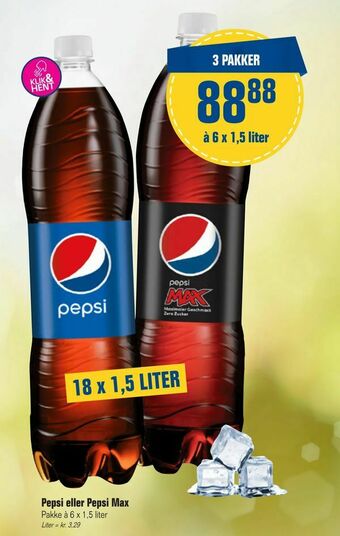Otto Duborg Pepsi eller Pepsi Max tilbud