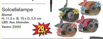 Solcellelampe blomst