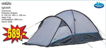 Harald Nyborg Camp out iglotelt tilbud