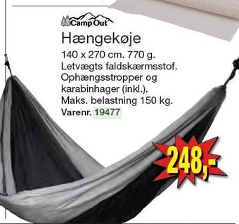 Harald Nyborg Camp out hængekøje tilbud