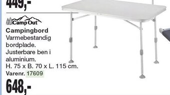 Harald Nyborg Camp out campingbord tilbud