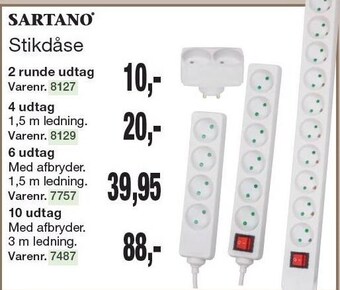 Harald Nyborg Sartano stikdåse tilbud