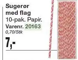 Harald Nyborg Sugerør m. flag tilbud