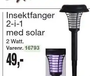Harald Nyborg Insektfanger 2-i-1 m. solar tilbud