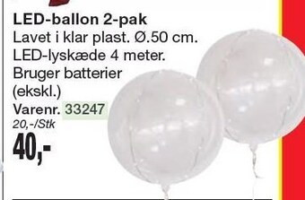 Harald Nyborg Led-ballon tilbud