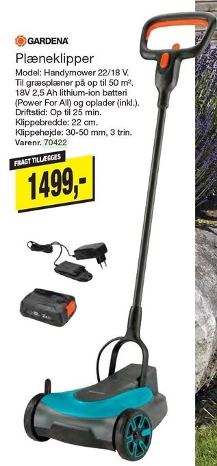 Harald Nyborg Plæneklipper handymower 22/18 v. tilbud