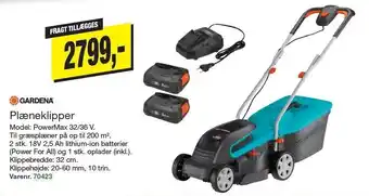 Harald Nyborg Plæneklipper powermax 32/36 v. tilbud