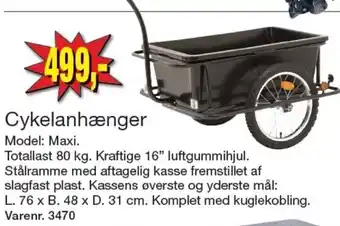 Harald Nyborg Cykelanhænger Model: Maxi. tilbud