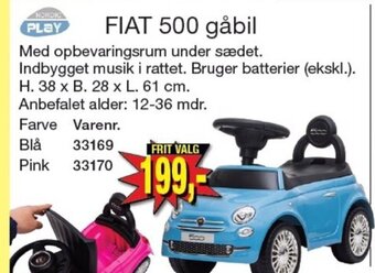 Harald Nyborg FIAT 500 gåbil tilbud