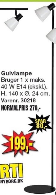 Harald Nyborg Gulvlampe tilbud