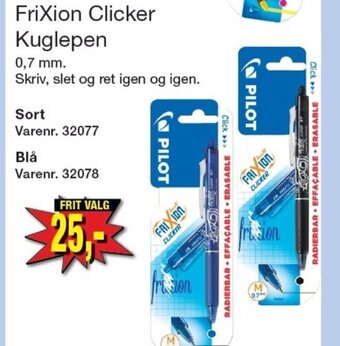 Harald Nyborg FriXion Clicker Kuglepen tilbud