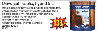 Harald Nyborg Universal træolie, hybrid 5 L tilbud