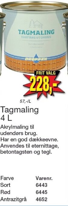 Harald Nyborg Tagmaling 4 L tilbud
