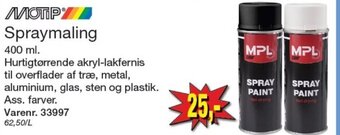 Harald Nyborg MOTIP Spraymaling tilbud
