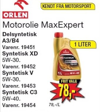 Harald Nyborg Motorolie MaxExpert tilbud