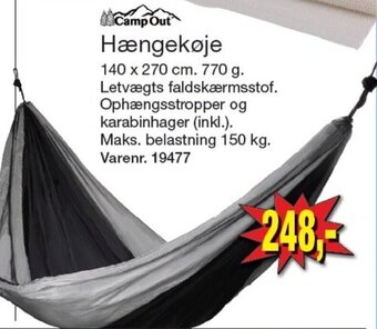 Harald Nyborg Camp Out Hængekøje tilbud