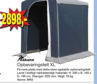 Harald Nyborg Opbevaringstelt XL tilbud