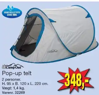 Harald Nyborg Camp Out Pop-up telt tilbud