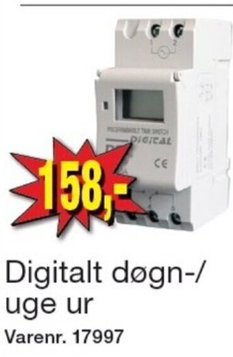 Harald Nyborg Digitalt døgn-/ uge ur tilbud