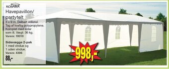 Harald Nyborg Havepavillon/ partytelt tilbud