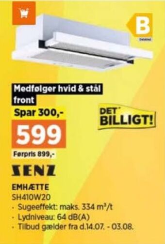 Power Senz emhætte tilbud