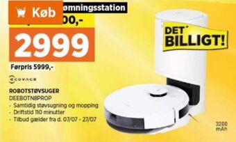 Power Ecovacs robotstøvsuger tilbud