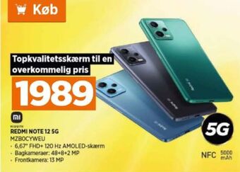Power Redmi note 12 mobiltelefon tilbud