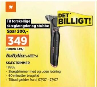 Power Babyliss skægtrimmer tilbud