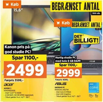 Power Acer bærbar pc tilbud
