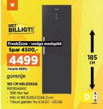 Power Gorenje køleskab tilbud