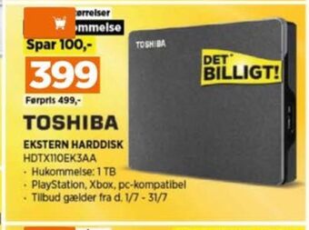Power Toshiba harddisk tilbud