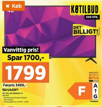 Power Sharp tv tilbud