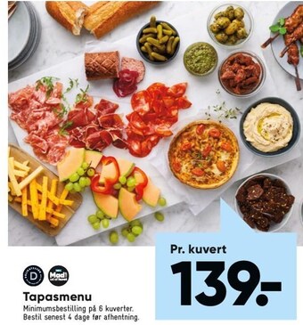 Bilka Tapasmenu tilbud
