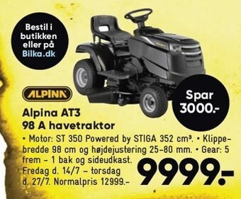 Bilka Alpina at3 98 a havetraktor tilbud