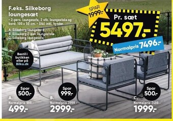Bilka F.eks silkeborg loungesæt tilbud