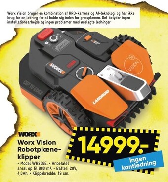 Bilka Worx vision robotplæneklipper tilbud