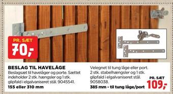 jem & fix Beslag til havelåge tilbud