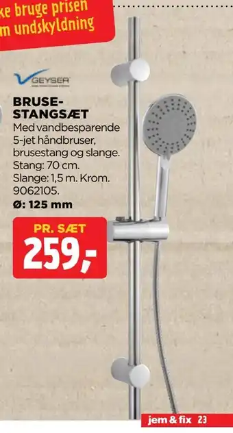 jem & fix Bruse­ stangsæt tilbud
