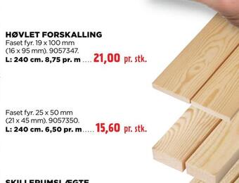 jem & fix Høvlet forskalling tilbud