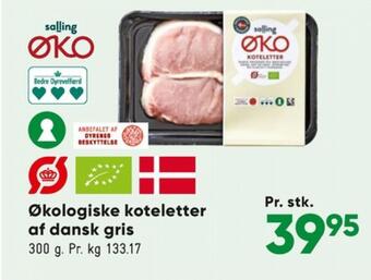 Bilka Salling øko grisekoteletter tilbud