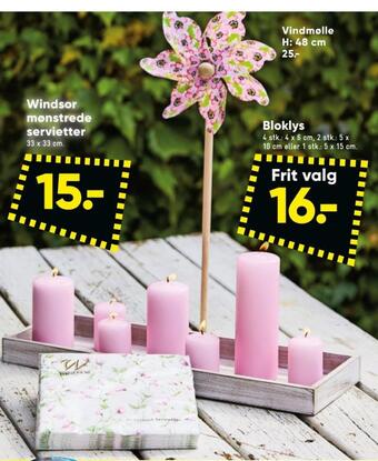 Bilka Windsor servietter tilbud