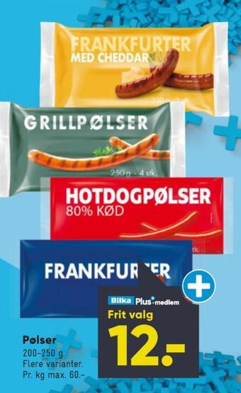 Bilka Ukendt grillpølser tilbud