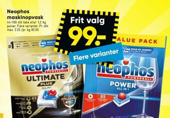 Bilka Neophos maskinopvask-pulver tilbud