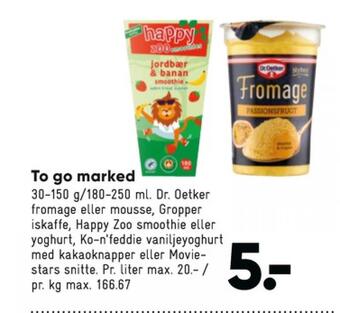 Bilka Dr oetker fromage citron tilbud