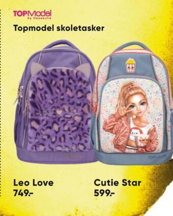 Bilka Topmodel skoletaske tilbud