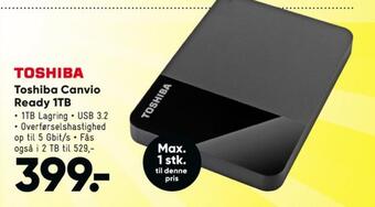 Bilka Toshiba harddisk tilbud