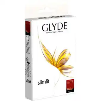Glyde, kondomer slimfit indh. 10 stk. l 170mm, b 49mm, tykkelse 0,062mm, 1 pk
