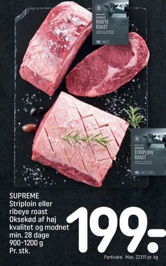 REMA 1000 Supreme oksestriploin tilbud