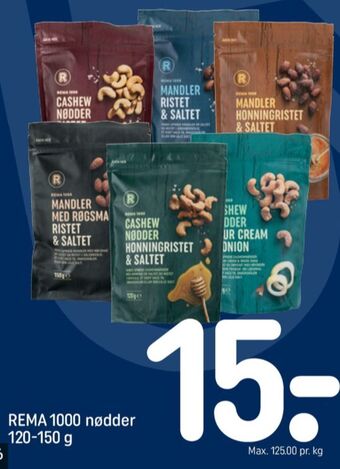 REMA 1000 Rema 1000 cashewnødder tilbud