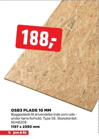 jem & fix Ukendt osb plade tilbud